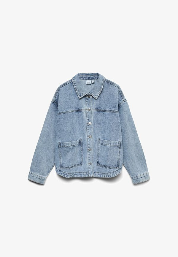 Vero Moda VMJAMIE LS DENIM SHACKET MIX GA NOOS - Denim jacket - light blue denim