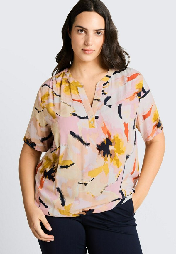 TOM TAILOR TOM TAILOR BLUSEN & SHIRTS PLUS SIZE - BLUSE MIT MUSTER - Blouse - big abstract flower print