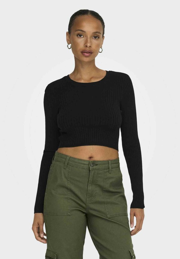ONLY Knitted ONLKAROL Knitted - Long sleeved top - black