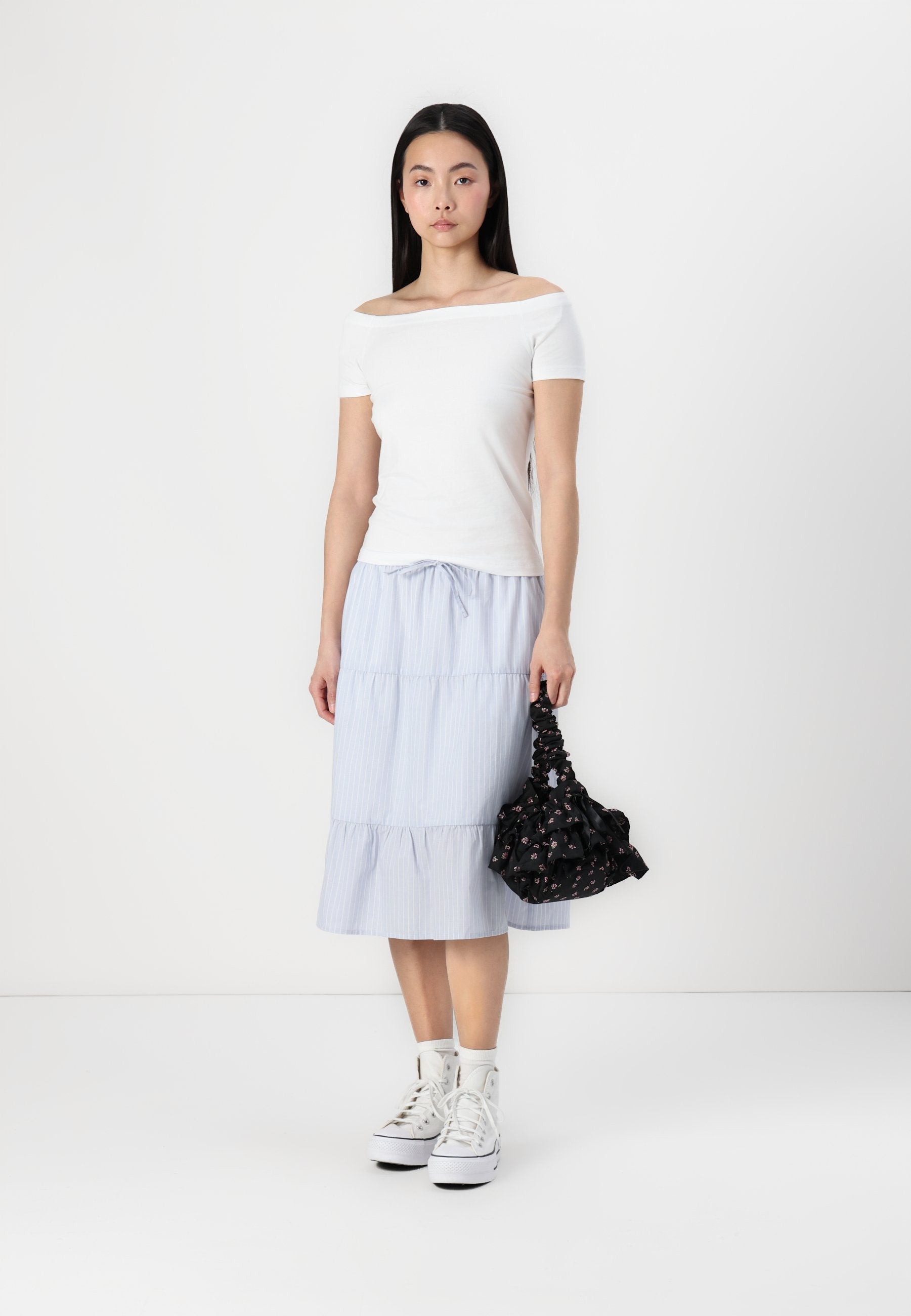 Hollister Co. Poplin Midi Skirt