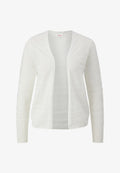 s.Oliver MIT MUSTERSTRUKTUR - Cardigan - creme