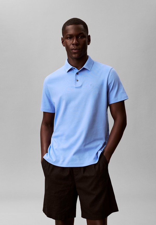 Calvin Klein SUPIMA - Polo shirt - blue descent