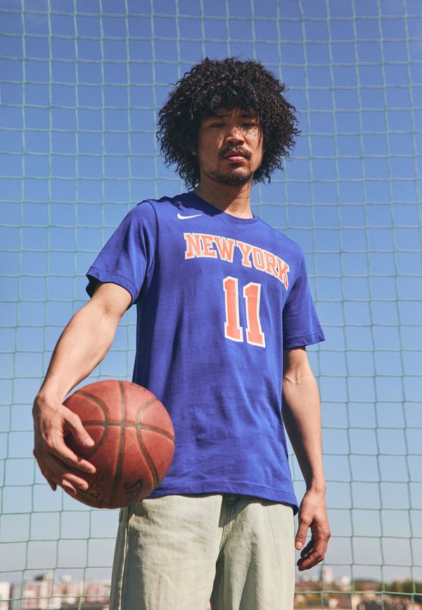 Nike Performance NEW YORK KNICKS TEE JALEN BRUNSON - Club wear - rush blue