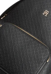 Tommy Hilfiger TH MONOGRAM DEBOSSED DOME BACKPACK - Rucksack - black