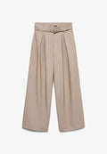 Vero Moda VMBELLIS High waist - Trousers - mocha meringue melange