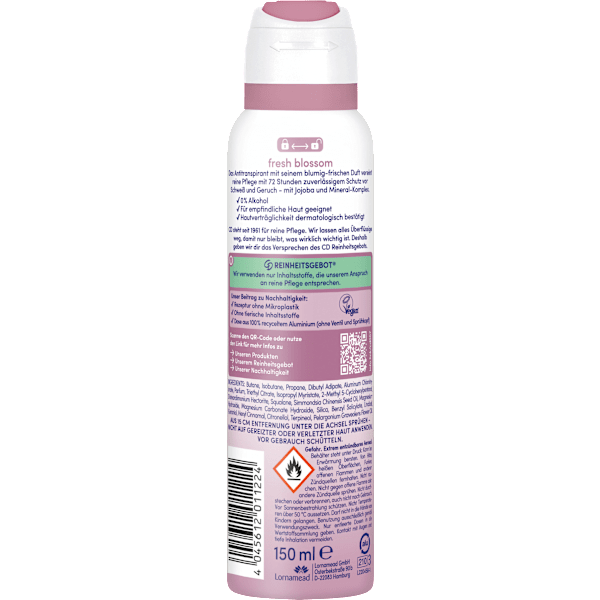 Antitranspirant Deospray pure & protect fresh blossom CD