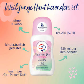 Deo Roll-on Girl-Power-Duft, Mein erstes Deo  CD