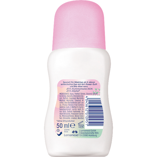 Deo Roll-on Girl-Power-Duft, Mein erstes Deo  CD