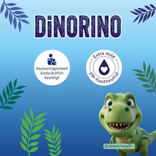 Kinder Duschgel, Shampoo & Spülung 3in1 Dinorino CD