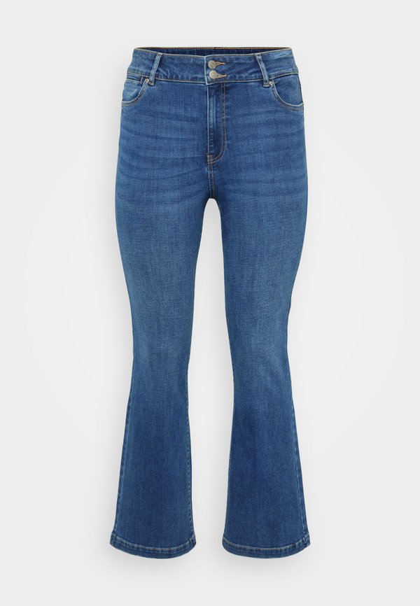 Vero Moda Curve Flared fit VMCTANNA - Bootcut jeans - dark blue denim