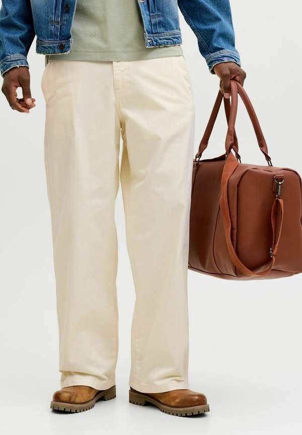 Jack & Jones gy fit - Trousers - antique white