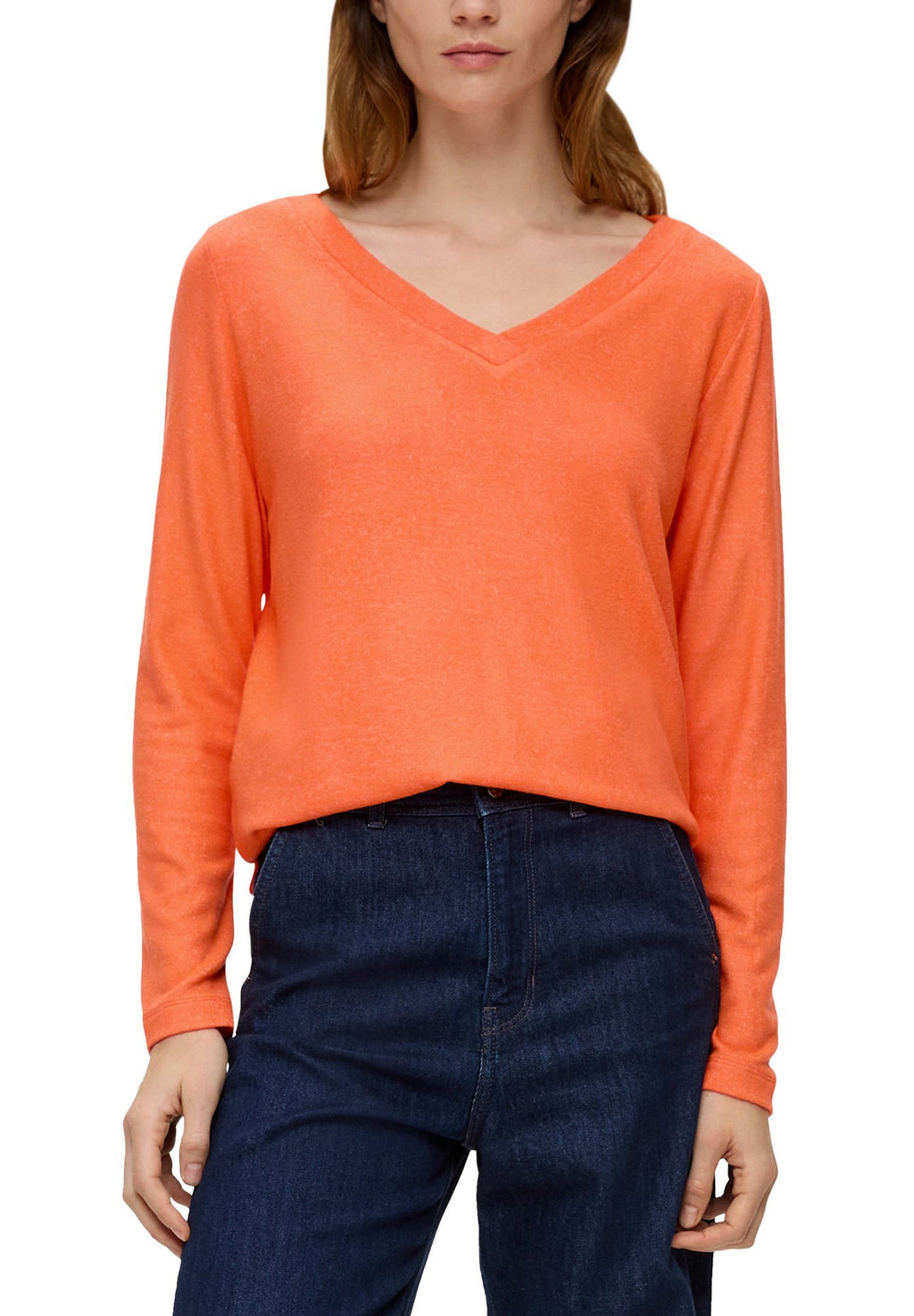 s.Oliver LONGSLEEVE AUS VISKOSEMIX