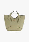 Guess DARCY LOGO MINI  - Handbag - hellgrün