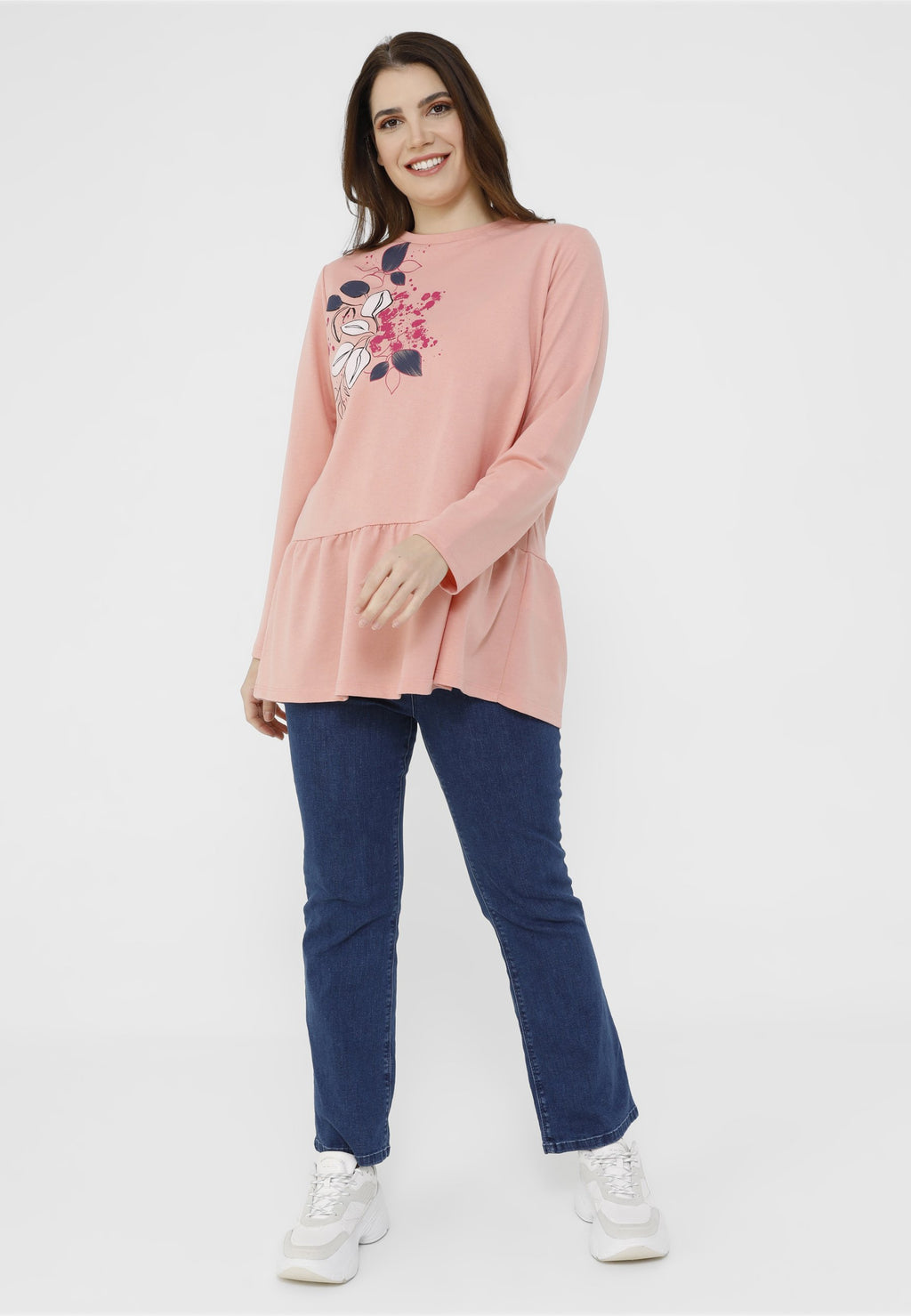 Modanisa POWDER PRINTED CREW NECK  ALIA