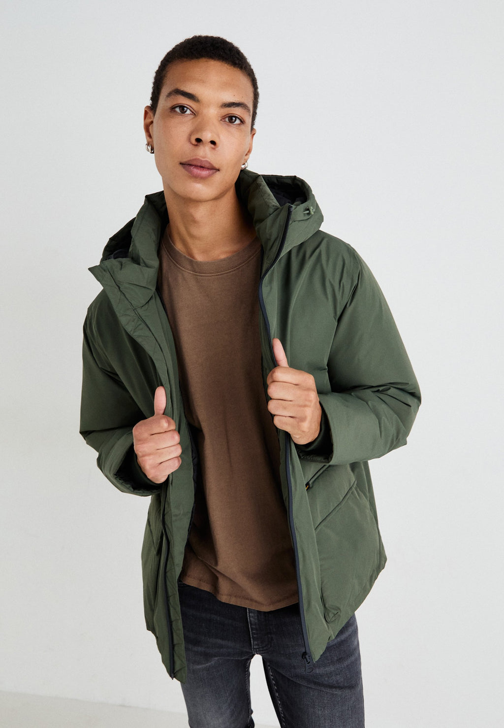 Lee HOODED SHORT PUFFER