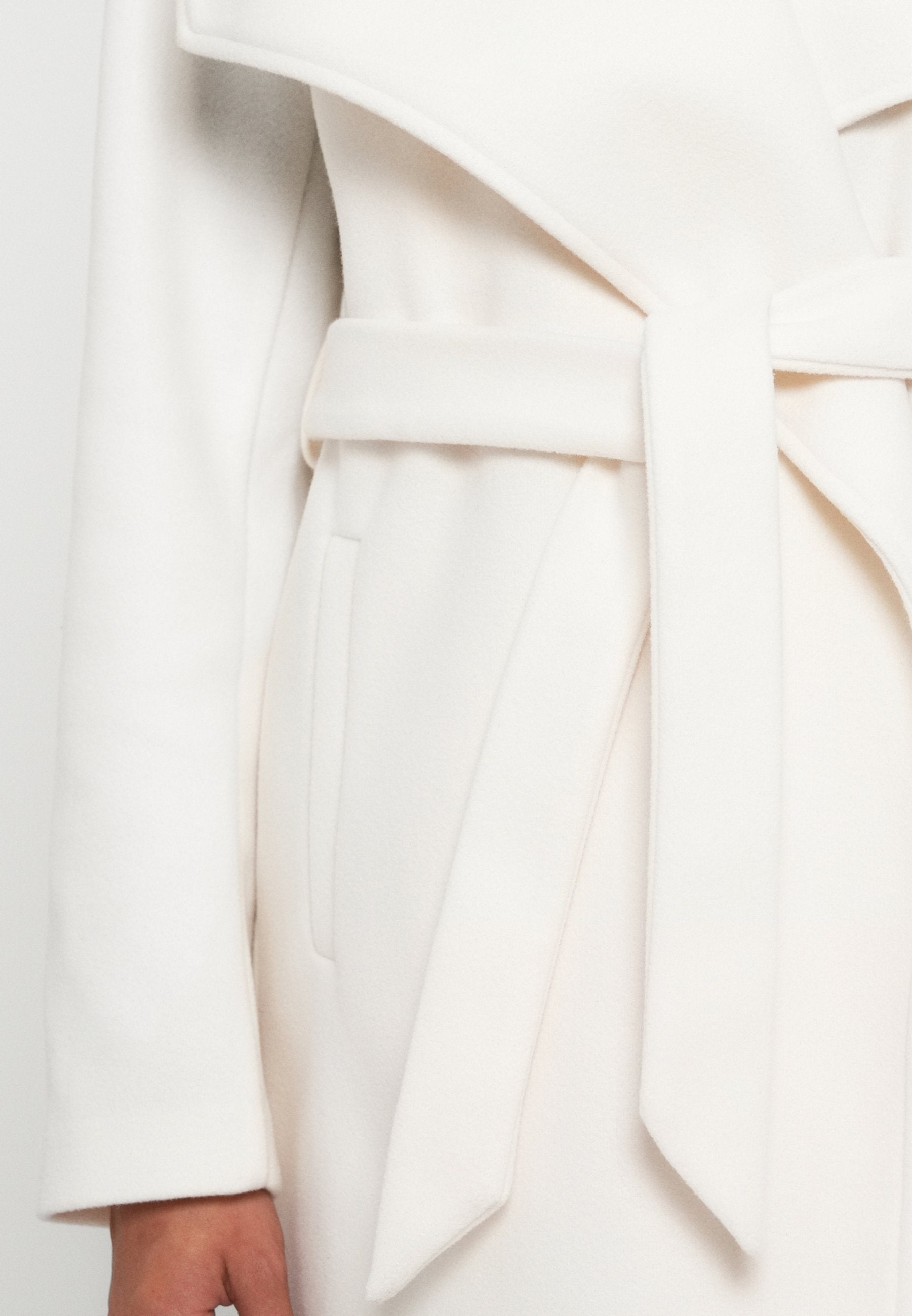 VILA VICOOLEY COLLAR BELT COAT