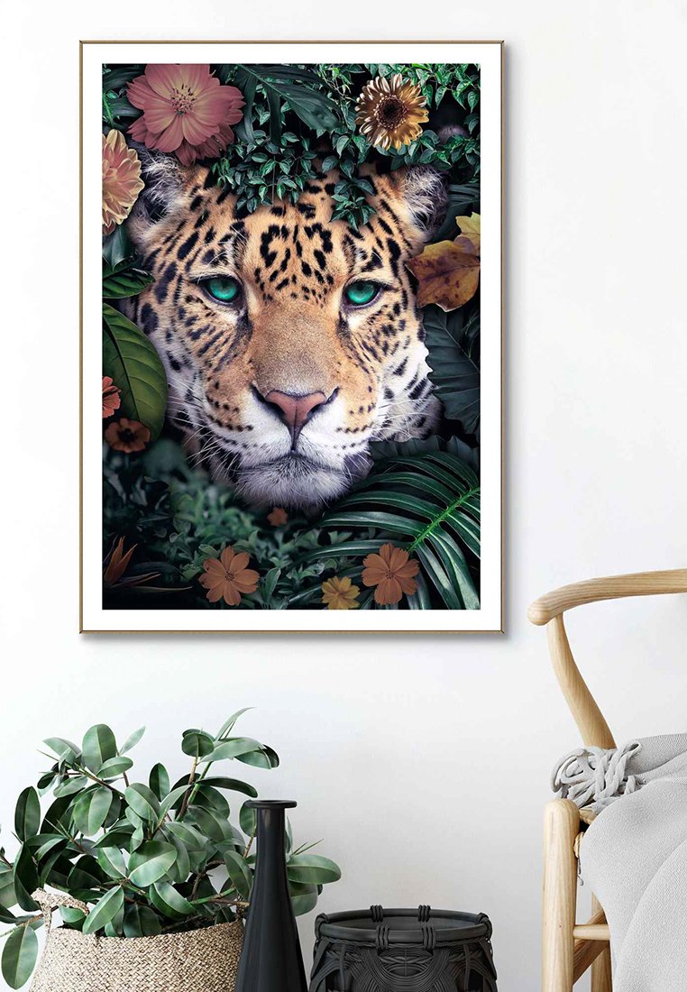 Orange Wallz TROPICAL LEOPARD
