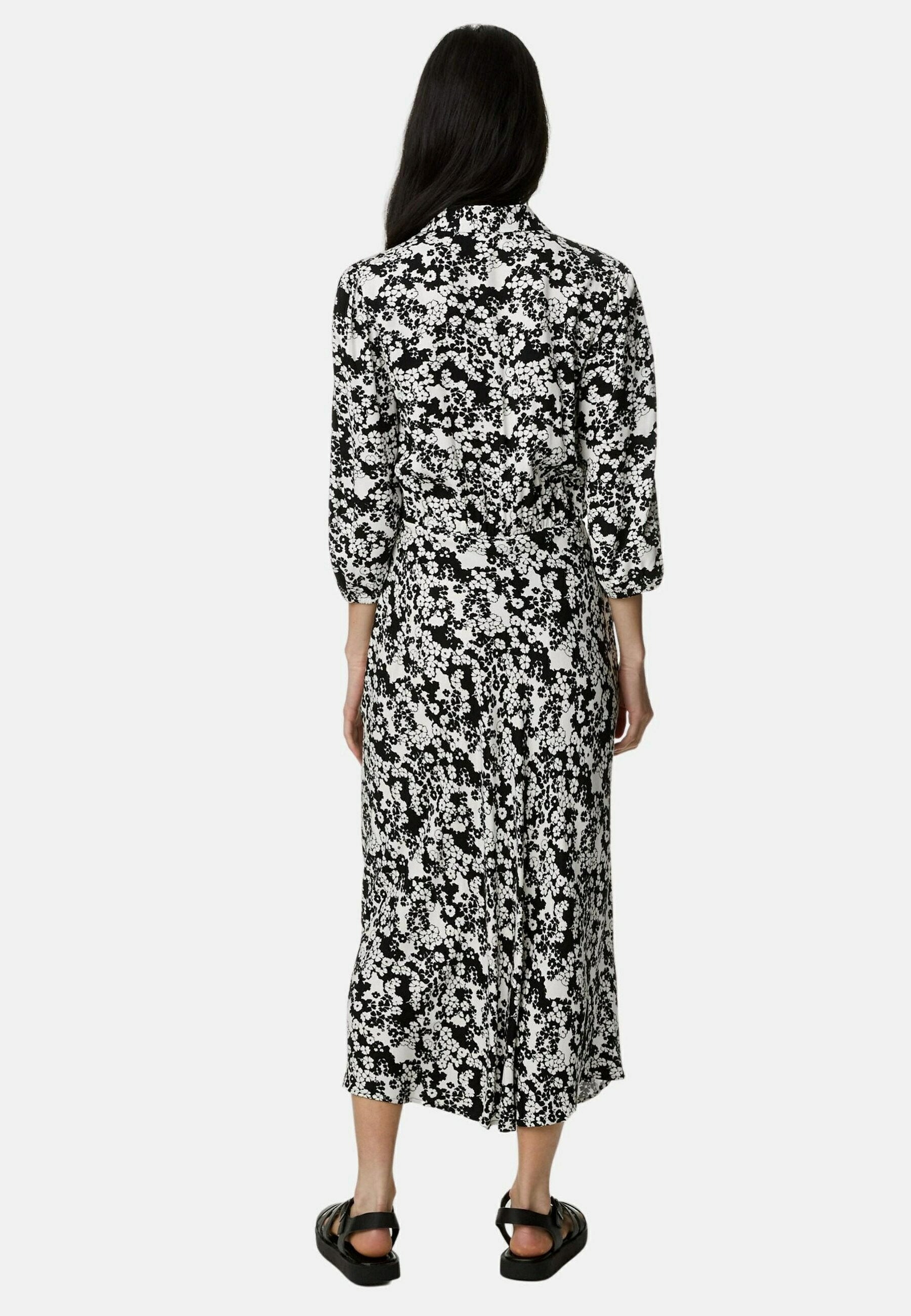 Marks & Spencer FLORAL BELTED MIDAXI