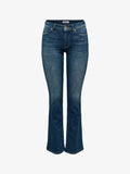 ONLY Flared fit ONLBLUSH Mid waist - Flared Jeans - dark blue denim