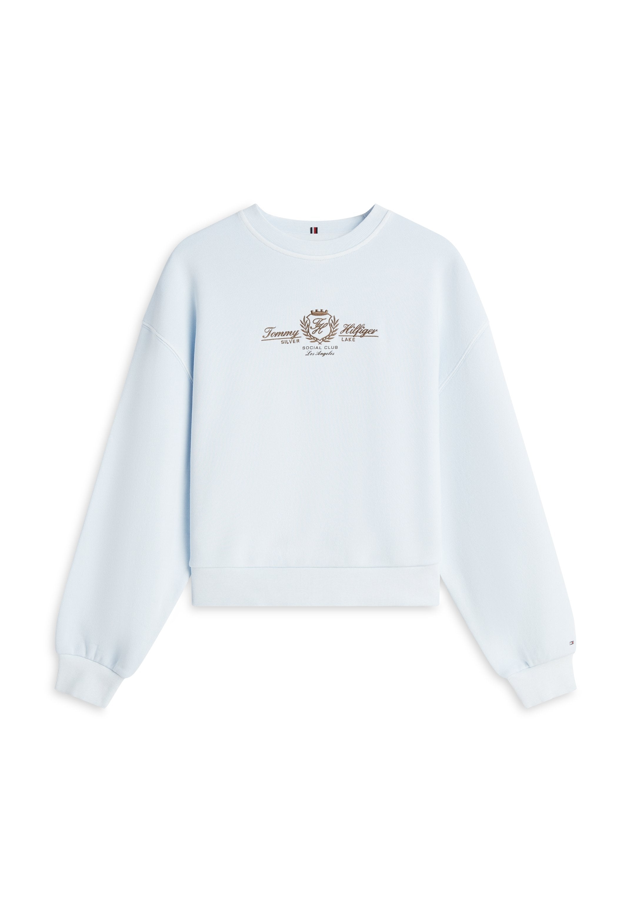 CREST EMBROIDERY RELAXED TERRY SWEATSHIRT Media 1