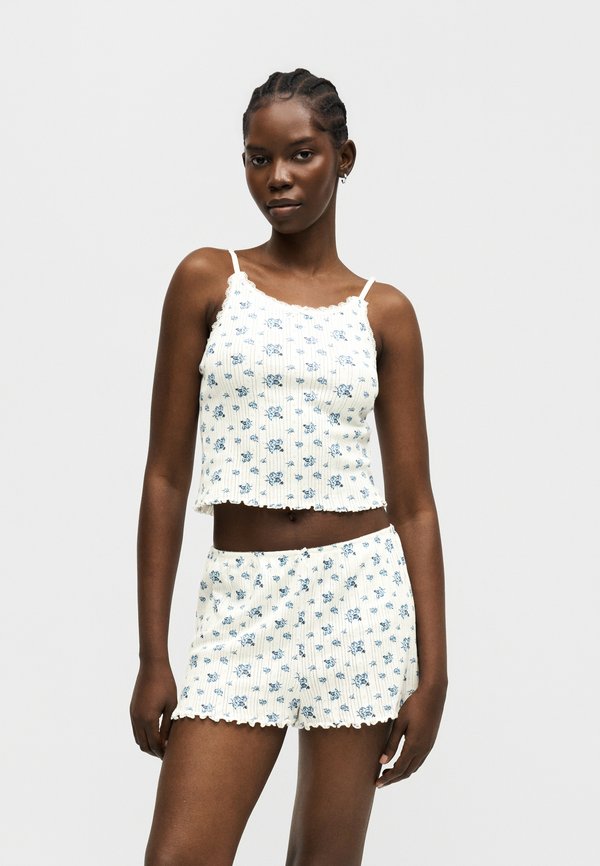ONLY ONLVIPS LIFE SET - Pyjamas - cloud dancer/blue