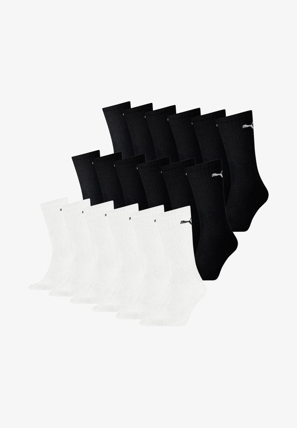 Puma 18 PACK - Sports socks - schwarz - weiß