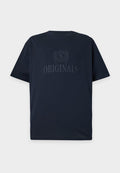 Jack & Jones JORFREDERIKSBERG MONOGRAM TEE - Print T-shirt - sky captain