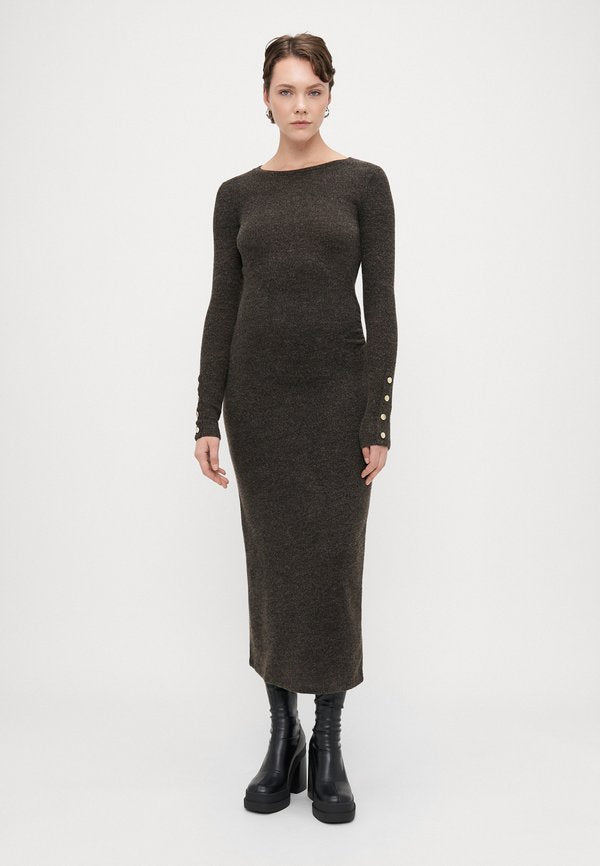 Vero Moda Tall VMHANZO DRESS  - Shift dress - chocolate torte