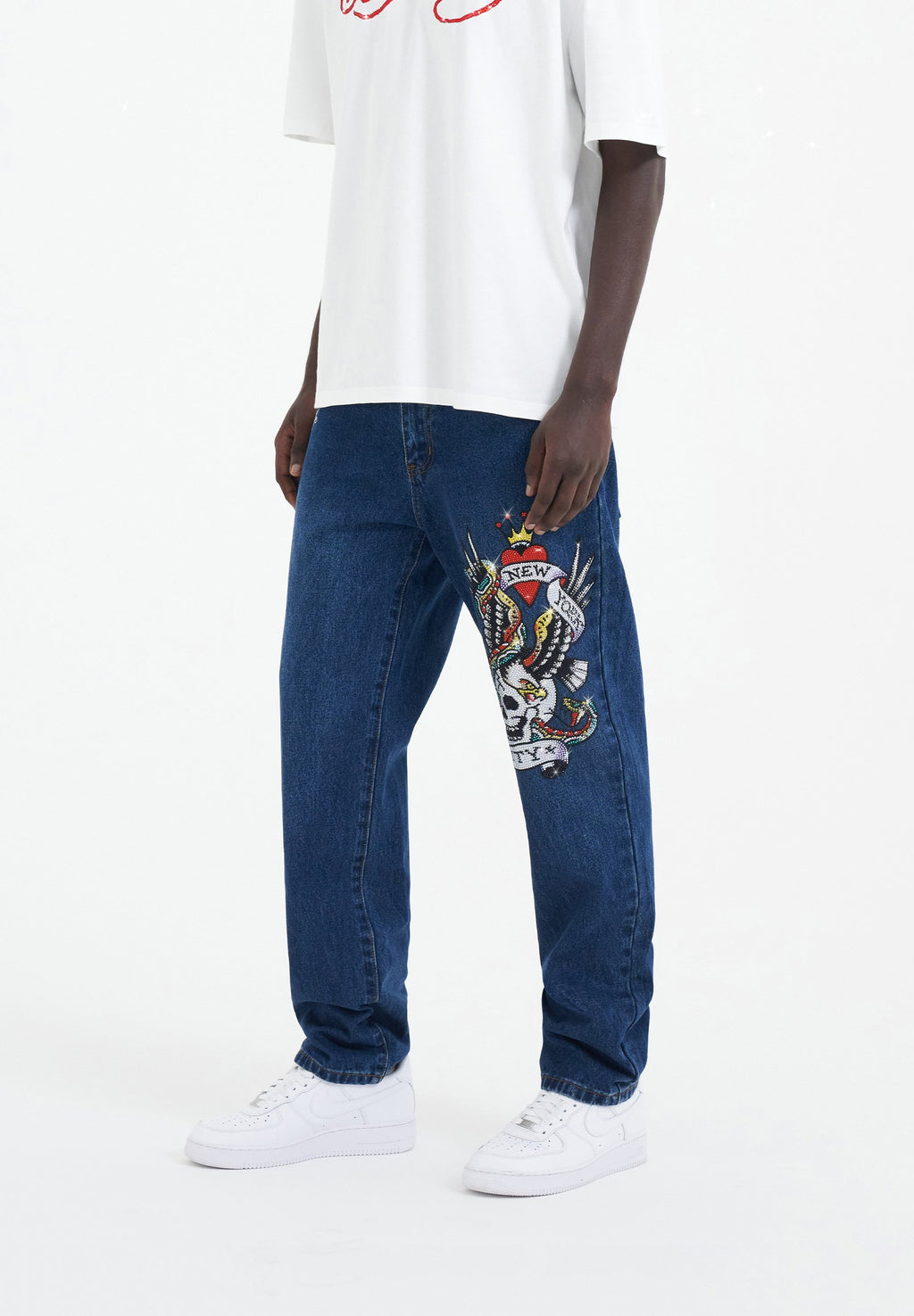 Ed Hardy NYC-SKULL DIAMANTE