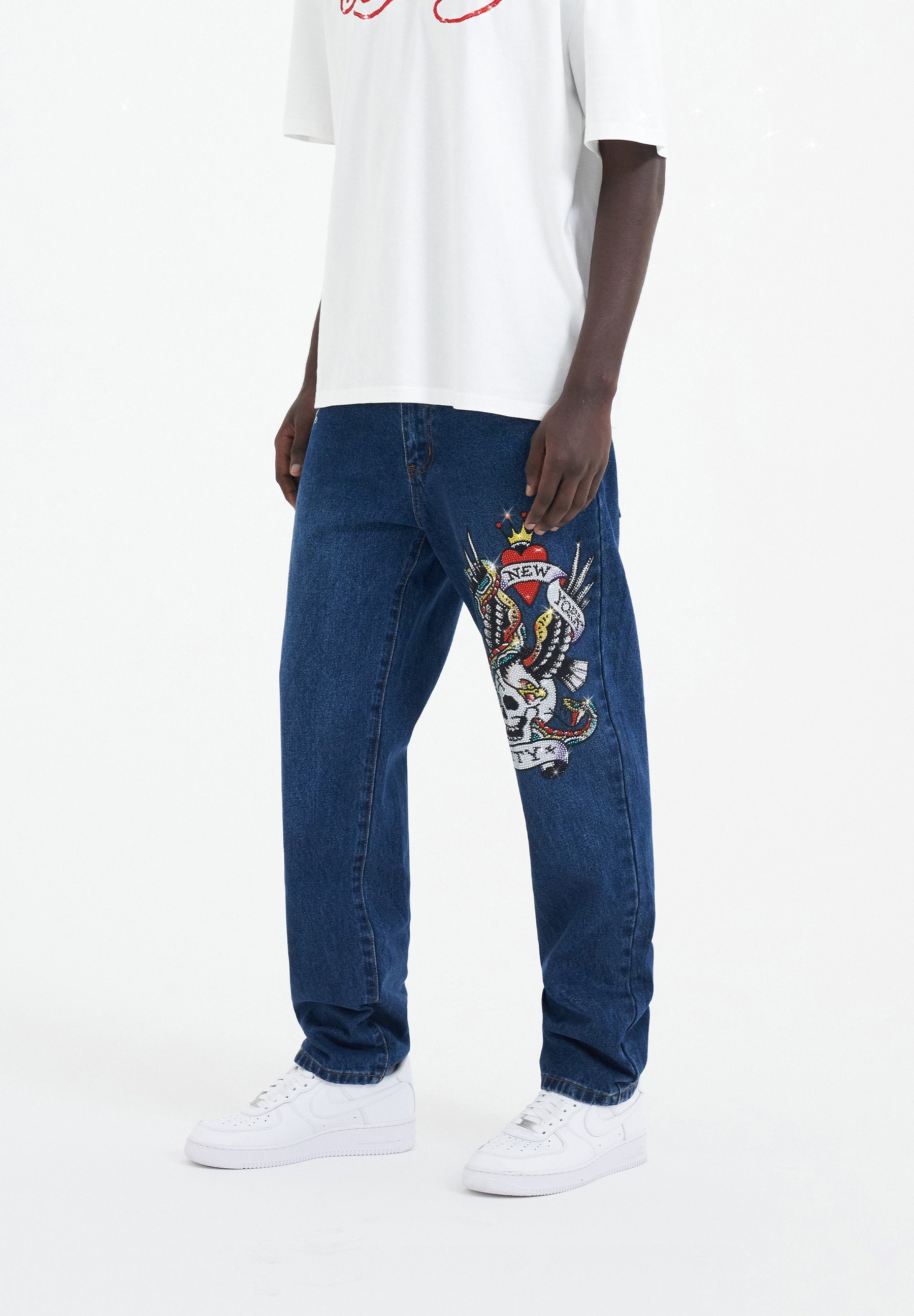 Ed Hardy NYC-SKULL DIAMANTE