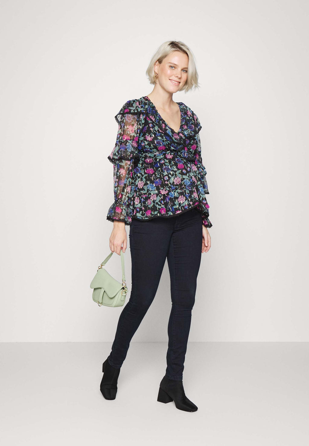 River Island Maternity MATERNITY RUFFL FLORAL