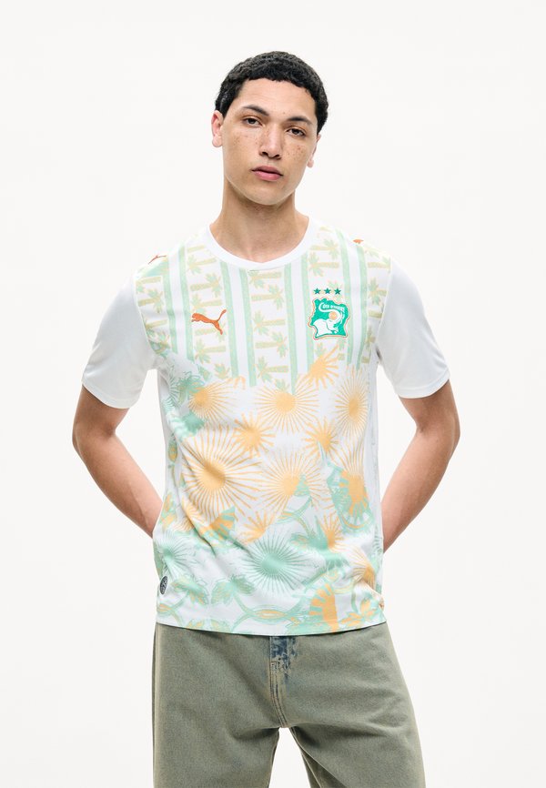 Puma IVORY COAST FIF AWAY REPLICA - Football jersey - white/warm chestnut