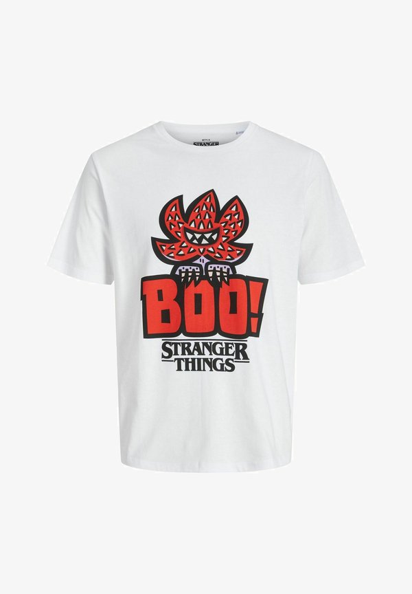 Jack & Jones Stranger Things Printed - Print T-shirt - bright white