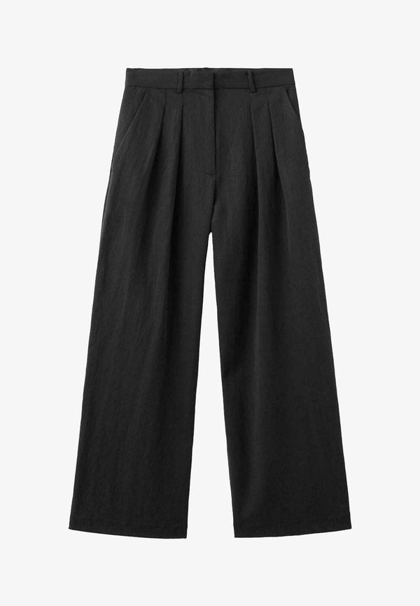 Mango ADULT - Trousers - black