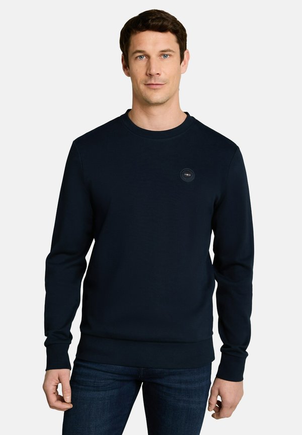 TOM TAILOR SWEATSHIRT MIT RUNDHALSAUSSCHNITT - Sweatshirt - sky captain blue