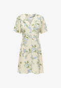 ONLY ONLEVIDA S/S SHORT DRESS WVN NOOS - Shirt dress - bone white