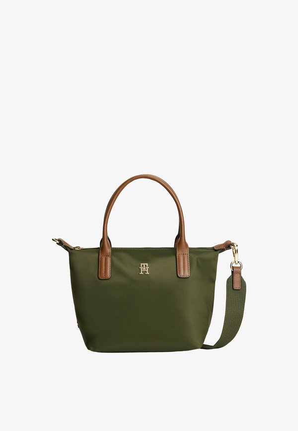 Tommy Hilfiger POPETTE MINI TOTE - Handbag - dark olive