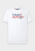 Tommy Hilfiger LOGO JERSEY CREW NECK T-SHIRT - Print T-shirt - white