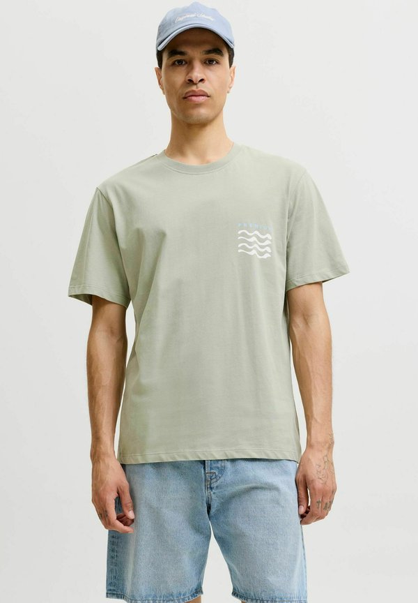 Jack & Jones T- - Print T-shirt - Green
