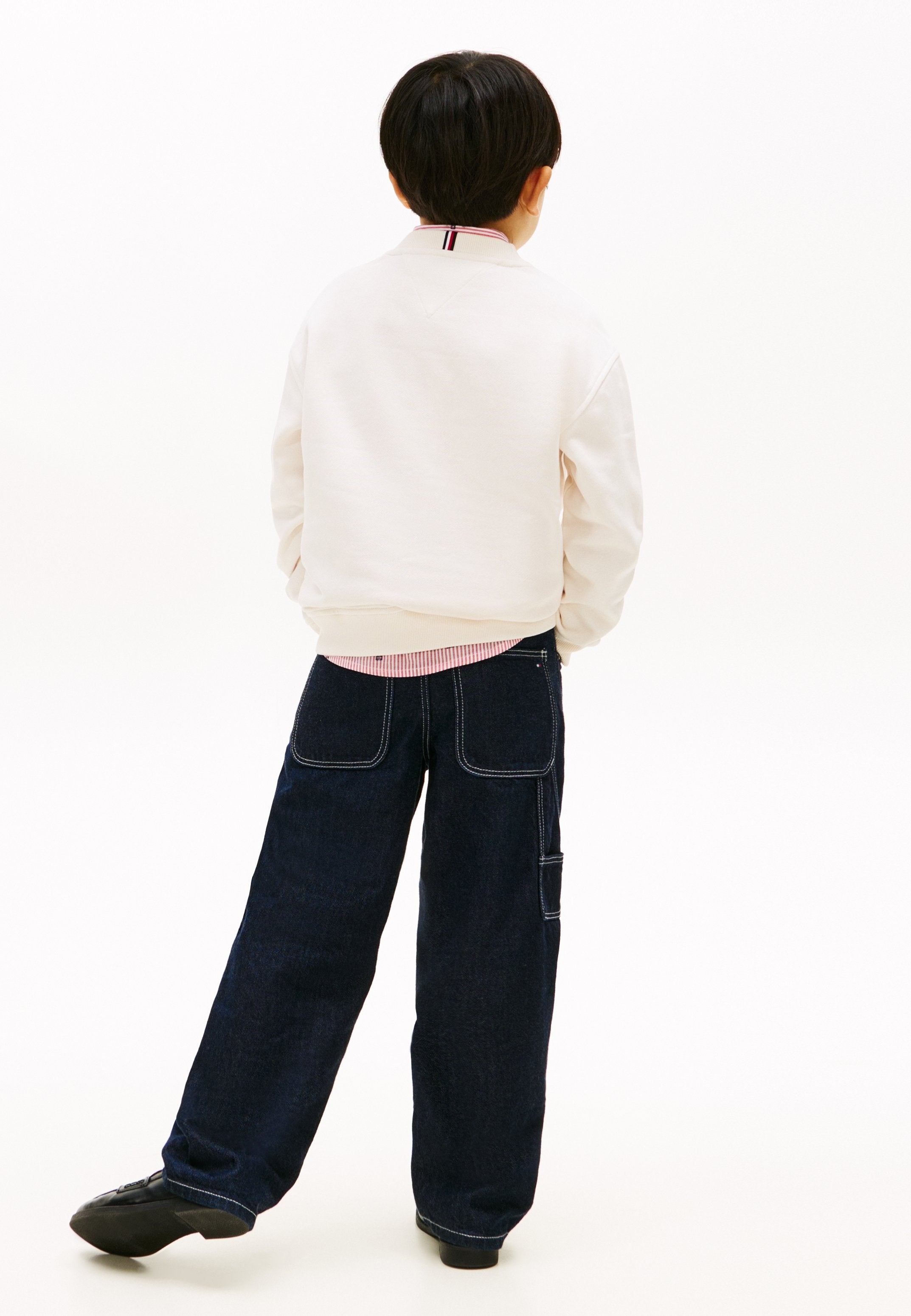 LOGO EMBROIDERY TERRY CREW NECK SWEATSHIRT Media 4