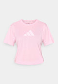 adidas Performance ADIDAS WORKOUT ESSENTIALS BIG PERFORMANCE LOGO TRAINING - Print T-shirt - true pink