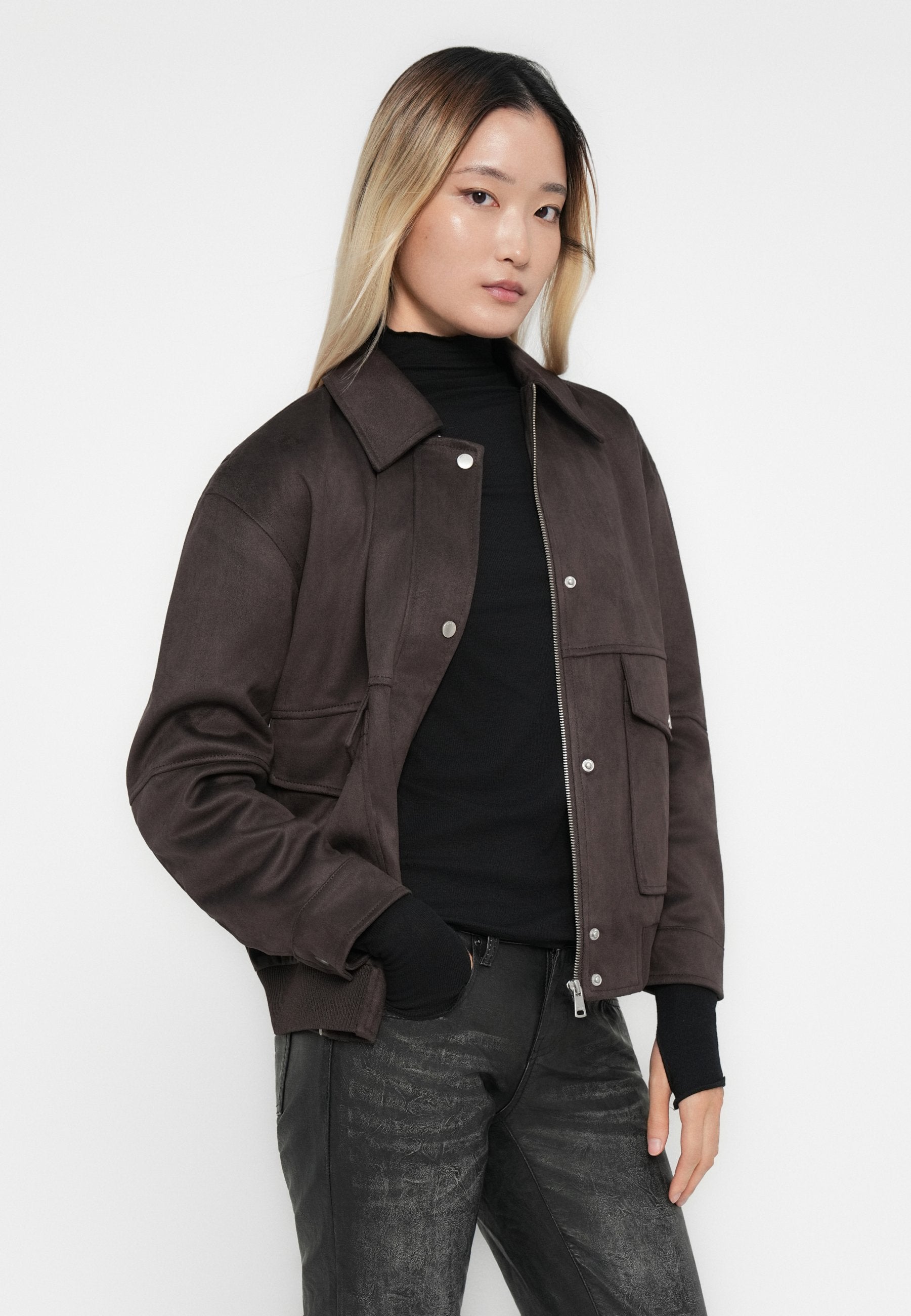 ONLY ONLNALA LIFE FAUX SUEDE BOMBER
