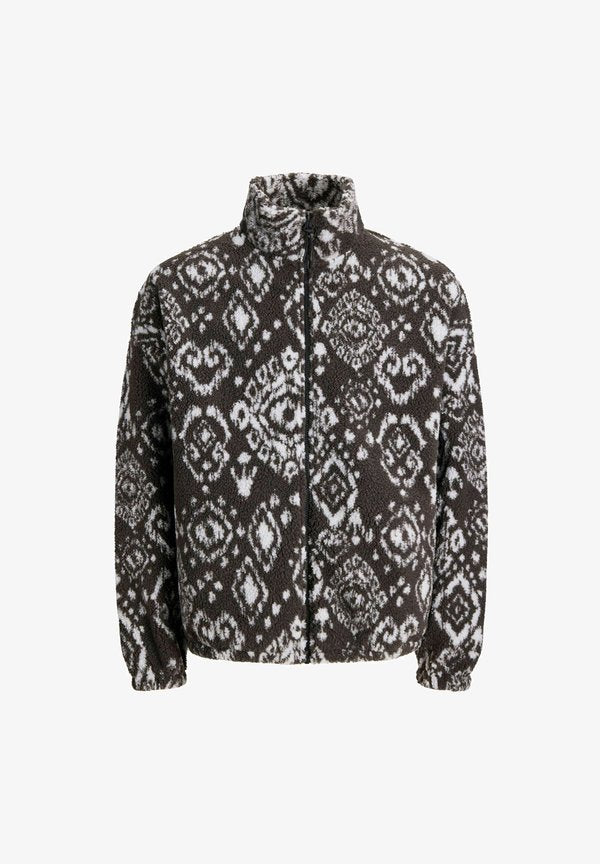 Jack & Jones Fleece sweat Fleece sweat - Fleece jacket - asphalt
