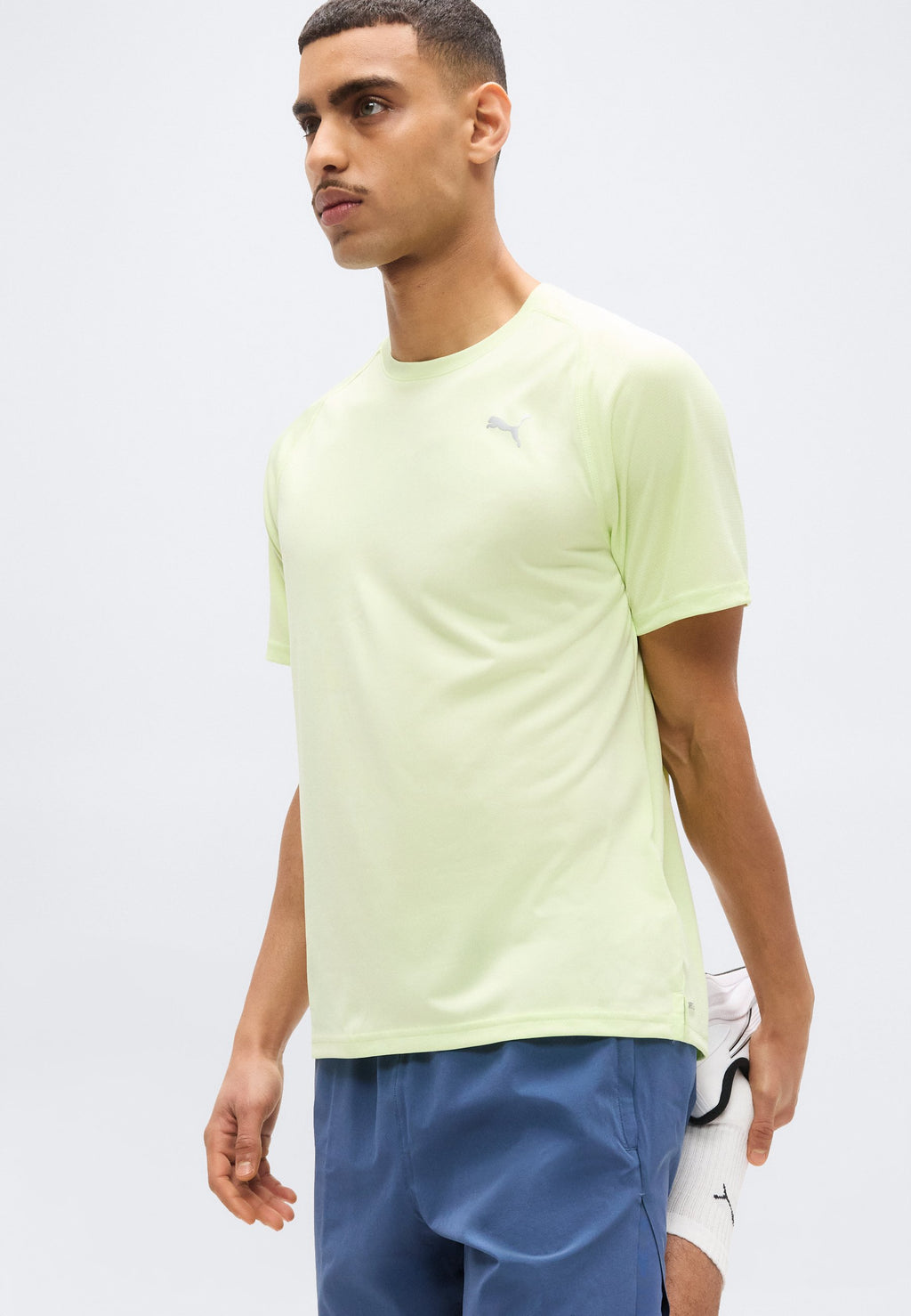 Puma M PWRTRAIN FABRIC MIX TEE