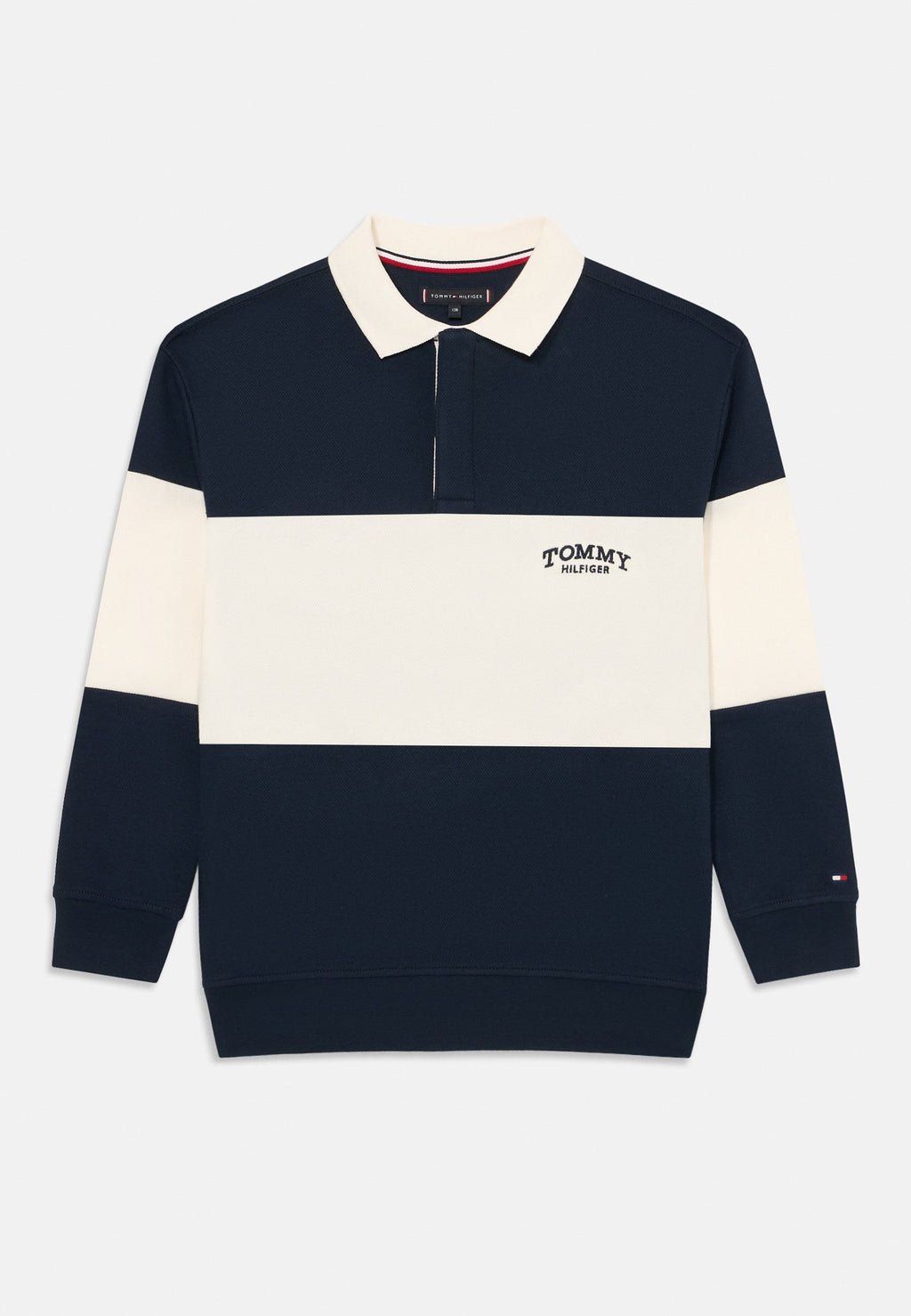 COLOUR-BLOCKED LONG SLEEVE POLO SHIRT Media 1