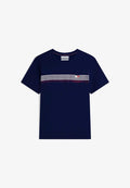 Tommy Hilfiger RWB PLACED STRIPE RE - Print T-shirt - carbon navy