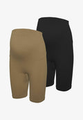 Vero Moda Maternity VMMISA 2 PACK - Shorts - tan
