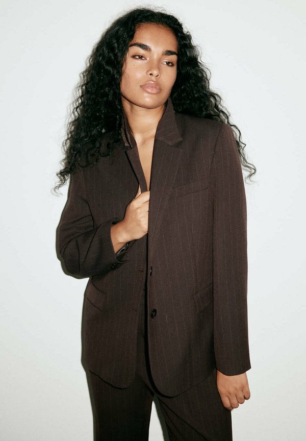 Mango ADULT - Blazer - dark brown