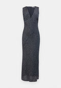 V-NECK CRINKLE COLUMN MAXI  - Abercrombie & Fitch - View 1