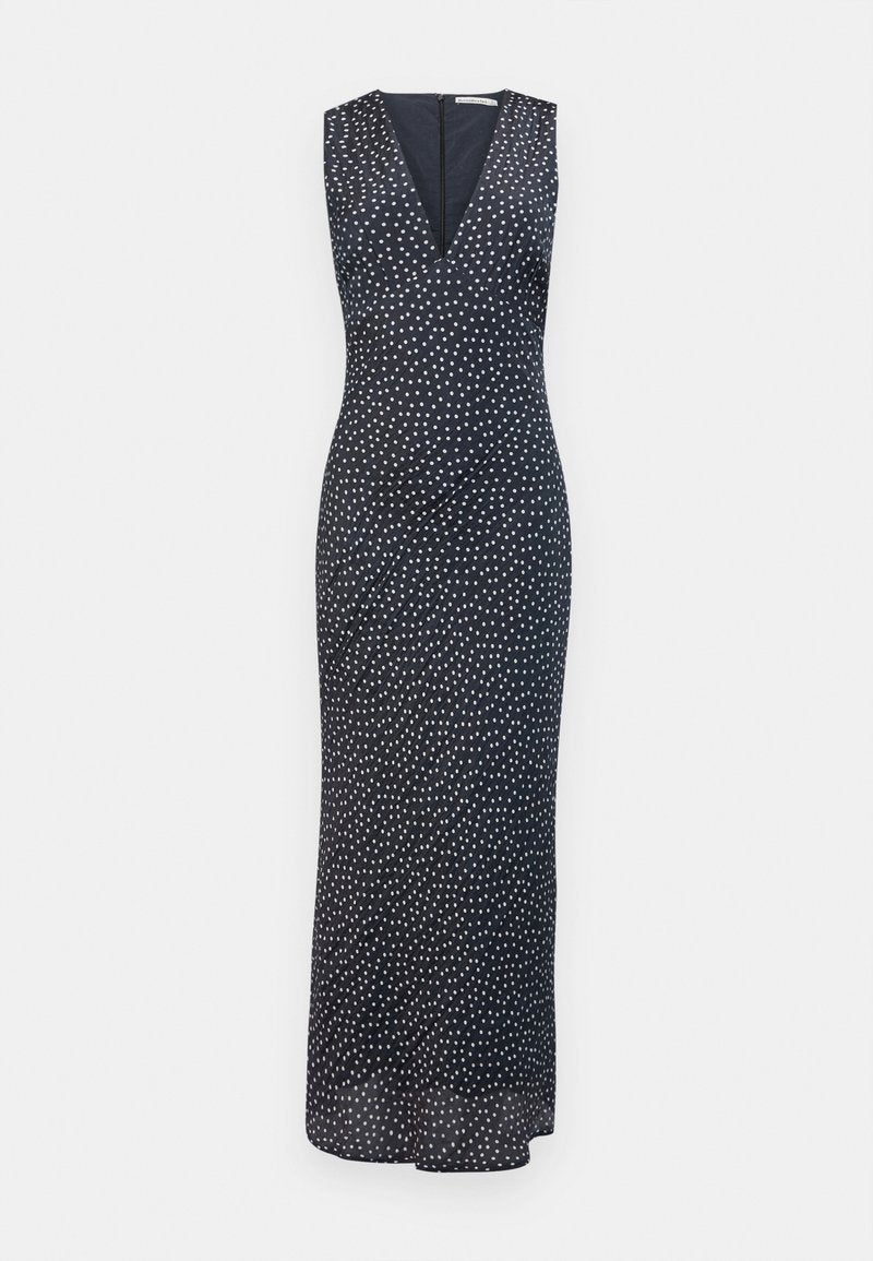 V-NECK CRINKLE COLUMN MAXI  - Abercrombie & Fitch - View 1